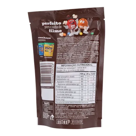 CHOC.M&MS 148G AO LEITE POUCH 360-19