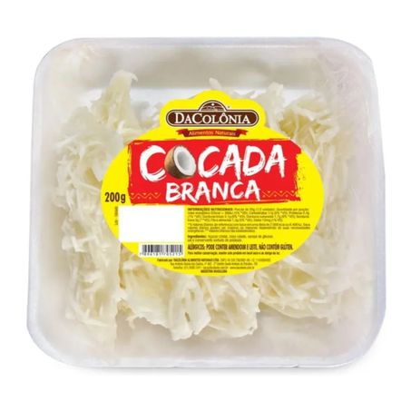 COCADA BRANCA DA COLÔNIA BANDEJA 200G