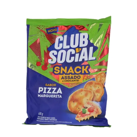Biscoito Club Social Pizza Marguerita Pacote 68g 
  360-1