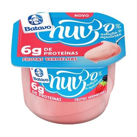 Creme quark batavo nuv frutas vermelhas zero açucar 100g