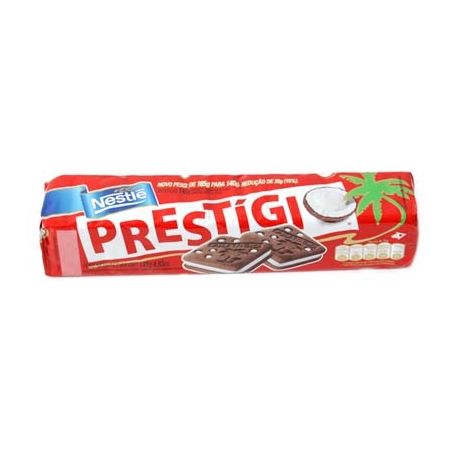 Biscoito recheado nestle prestigio 140g