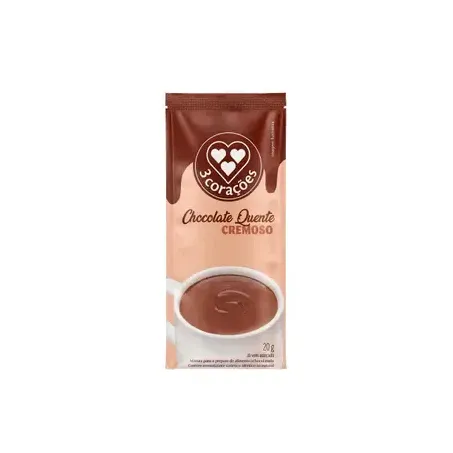 Achoc Po 3 Coracoes 20g Sache Chocolate Quente Cremoso