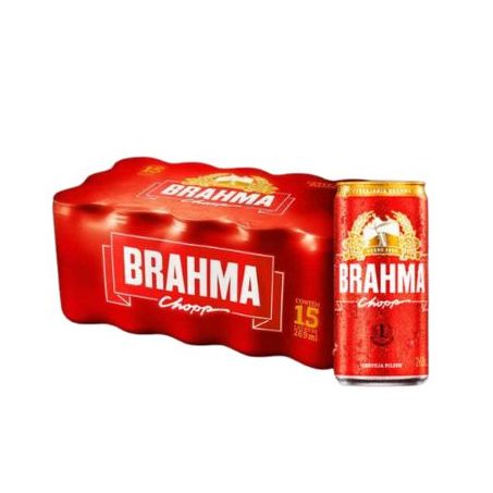 Cerveja Brahma 269ml Chopp Lata 15un Multipack
