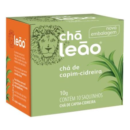 CHÁ CAPIM CIDREIRA LEÃO C/10 SAQUINHOS