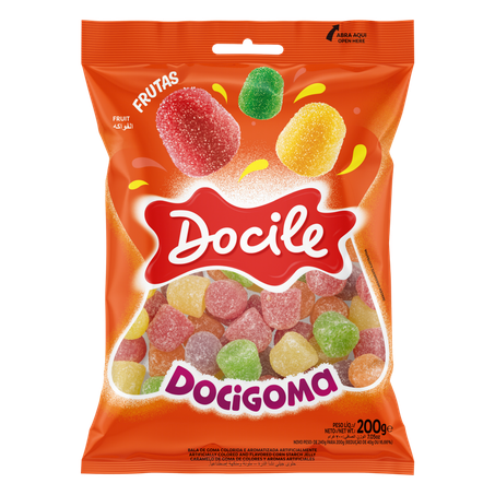 Bala docile docigoma frutas 200g