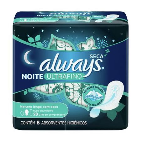 ABS.ALWAYS NOTURNO ULTRA FINO C/ABAS C/8  