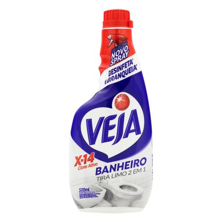 DESINFETANTE BANHEIRO TIRA-LIMO VEJA X-14 REFIL