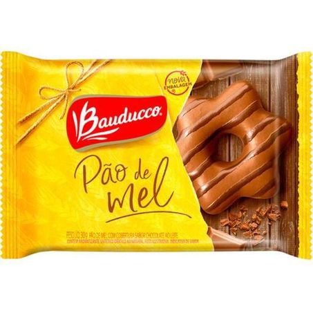 Biscoito Bauducco Pão De Mel Chocolate Ao Leite Pacote 30g 
 