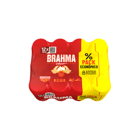 CERVEJA BRAHMA LT 350ML CX 12UN ECONOMICO
