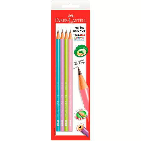 Lápis Ecolápis 1205 Max com 4 Unidades