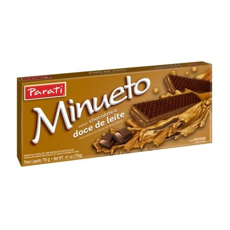 WAFER MINUETO CHOC DOCE DE LEITE 115G