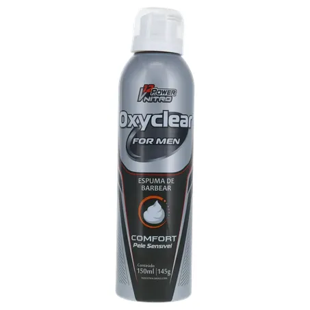 Espuma de barbea oxyclear pele sensível 150ml