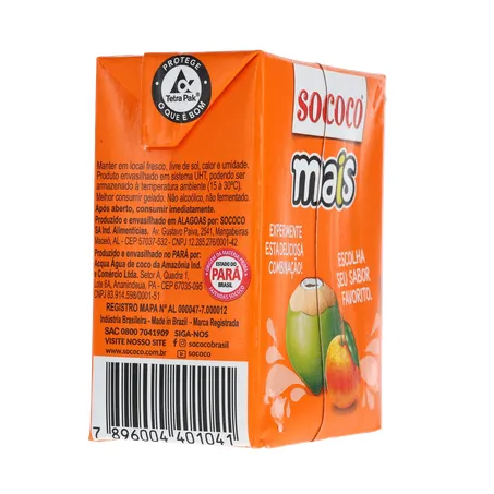 Água De Coco SococoTangerina 200ml 360-12