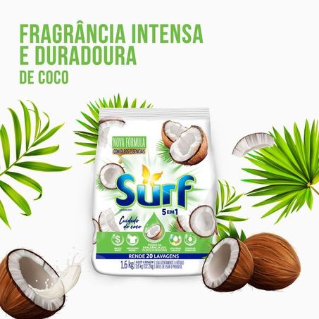 SABÃO EM PÓ SURF CUIDADO DO COCO 1,6KG 360-3