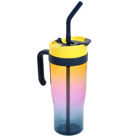 COPO/GARRAFA 1,2L PLASTICA DEGRADE CANUDO HG71854 