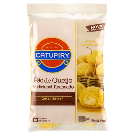 PÃO DE QUEIJO CONGELADO TRADICIONAL RECHEIO CATUPIRY