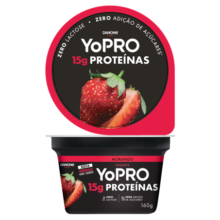 YOPRO DANONE PROTEIN MORANGO 160G