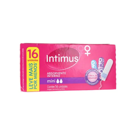Absorvente Interno Intimus Mini Leve 16 Pague 15 Unidades 360-34