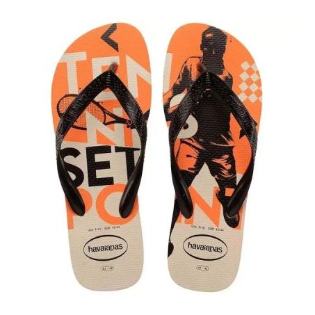 HAVAIANAS TOP ATHLETIC BEGE PALHA 37/38