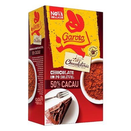 CHOCOLATE EM PÓ SOLÚVEL 50% CACAU GAROTO