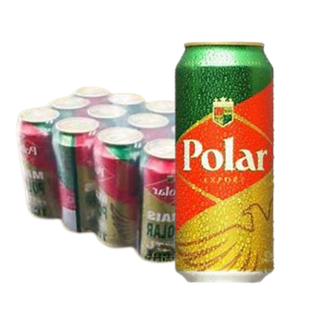 Cerveja latao 473ml polar pcc/12
