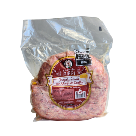 LINGUIÇA MISTA PIPPI COM QUEIJO COALHO VÁCUO 700G