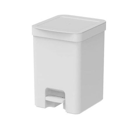 LIXEIRA OU TRIUM BRANCO FECHADO C/PEDAL 12L