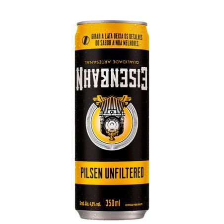 Cerveja eisenbahn unfiltered 350ml lata