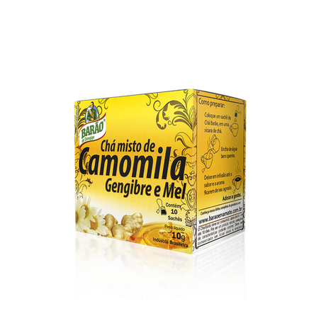 Chá barão camomila gengibre mel 10g