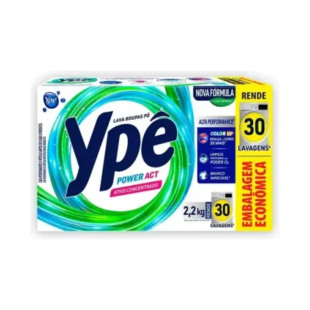 Lava Roupas Po Ype 2.2kg Tixan Caixa Concentrado Power Action