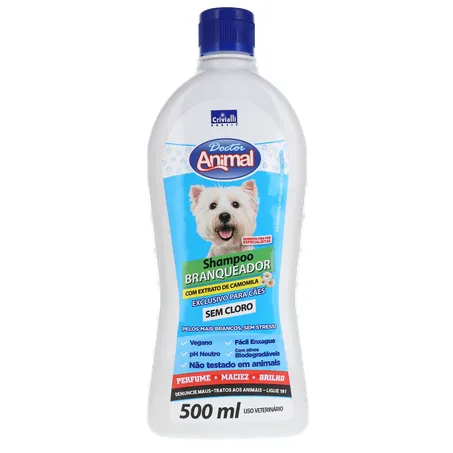 Shampoo Dr Animal 500ml Branqueador