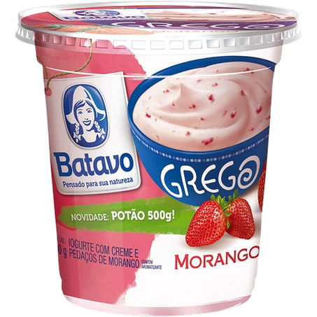 IOGURTE BATAVO GREGO MORANGO 450G