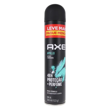 Desodorante axe masculino apollo vetiver e mandarina aerossol 200ml 360-34