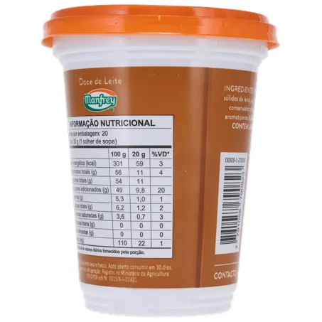 DOCE DE LEITE MANFREY CLÁSSICO POTE 400G 360-15