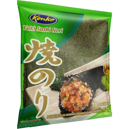 Folha de Alga Marinha Kenko 27g - Com 10 Folhas