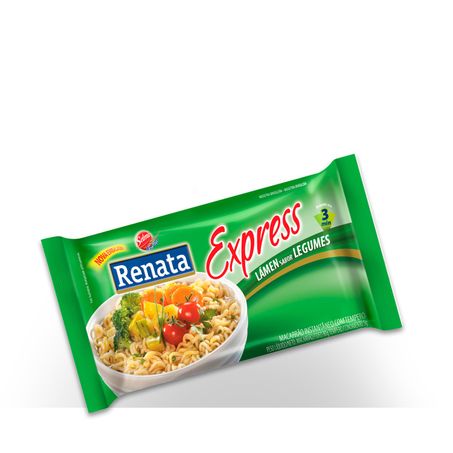 Macarrão instantâneo lámen renata express legumes 85g