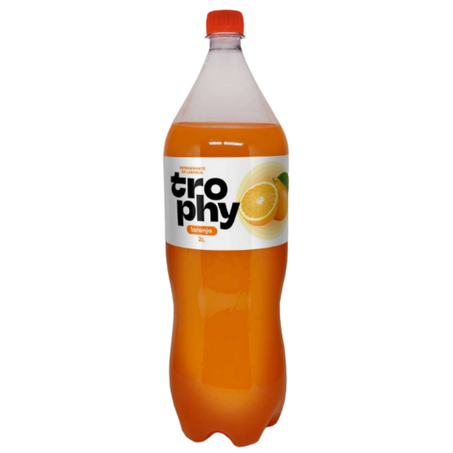 Refrigerante pet 2lt trophy laranja