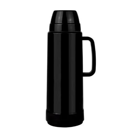 GARRAFA TÉRMICA 1L PUMP PRETA MOR