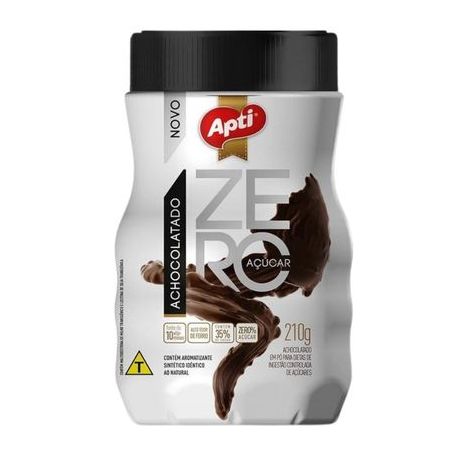 Achocolatado apti aptiva zero açucar 210g