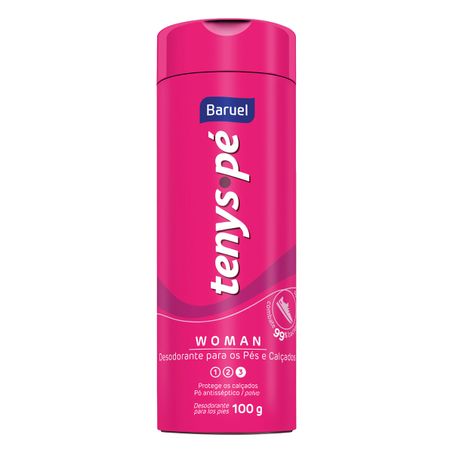 Desodorante pó para os pés baruel tenys pé woman
