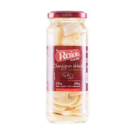 Champignon Raiola Fatiado Vidro 180G