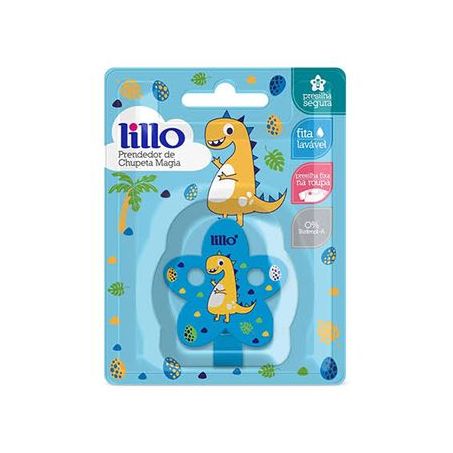 Prendedor lilo p/chupeta azul un