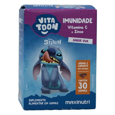 IMUNIDADE VIT. C E ZINCO SABOR UVA VITATOON STITCH