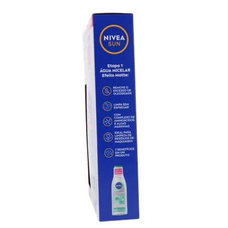 Kit nivea protetor solar fps60 50ml + água micelar 200ml 360-8