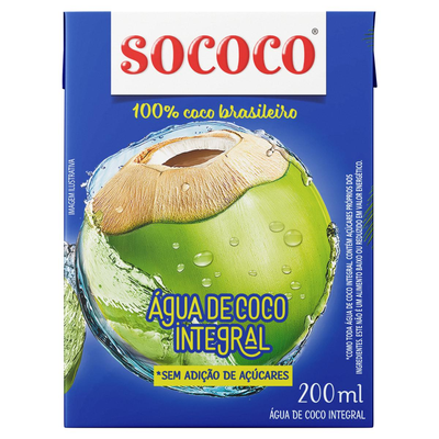 Água de Coco Sococo 200ml - Maracujá - TP