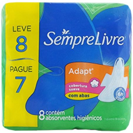 Absorvente sempre livre suave c/abas lv8pg7