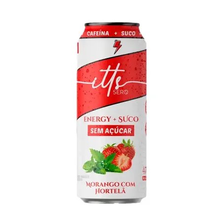 ENERGÉTICO + SUCO MORANGO COM HORTELÃ 473ML