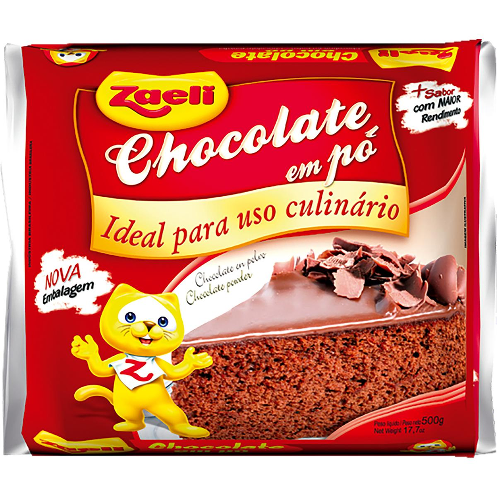 Chocolate Em Pó Zaeli 500g - Energia | Condor