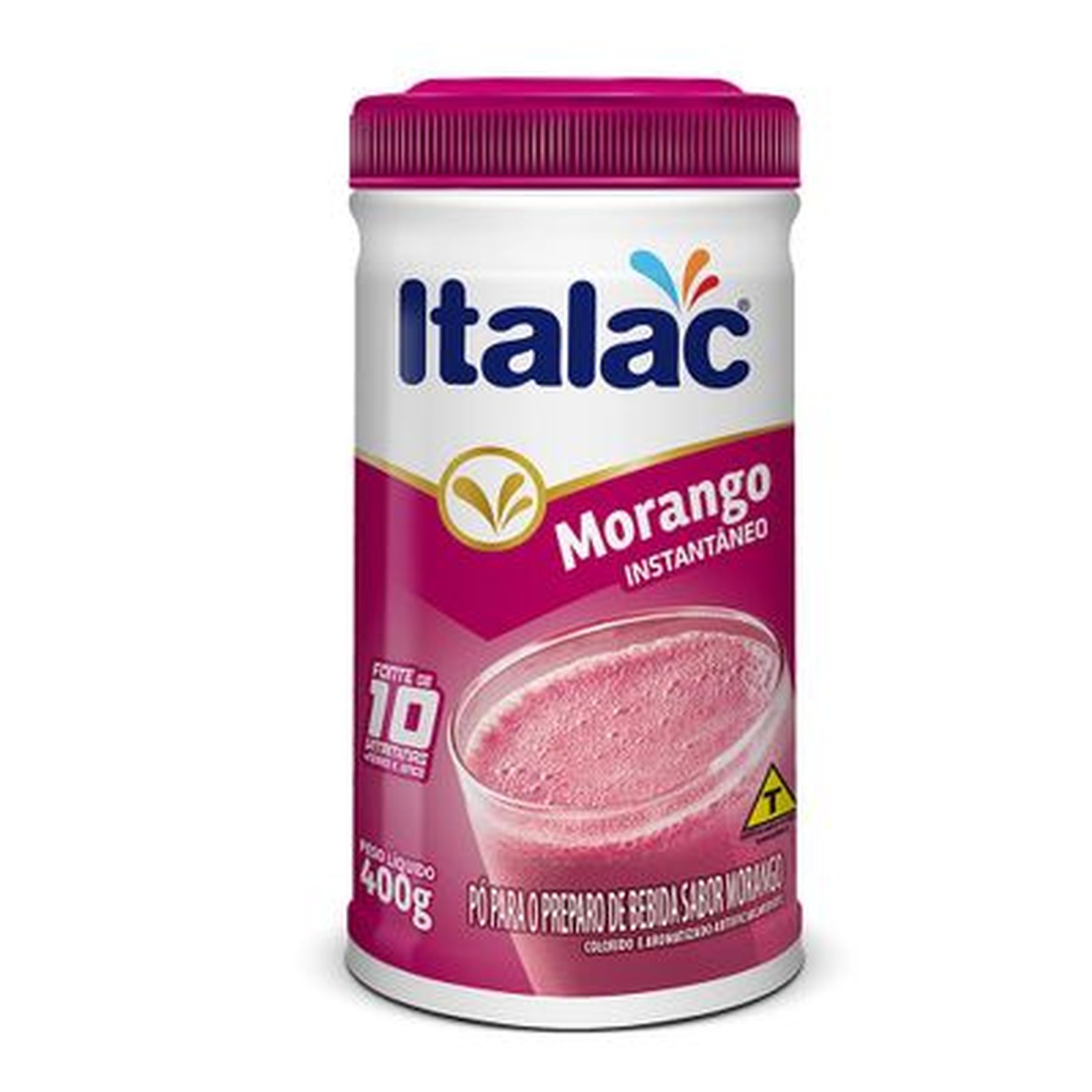 Achocolatado Italac Morango 400g | Miller Supermercados