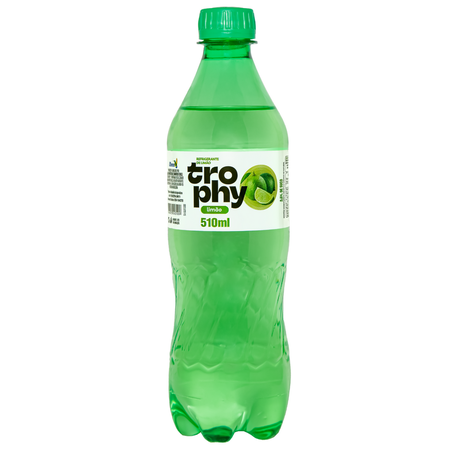 Refrigerante pet 510ml trophy limao